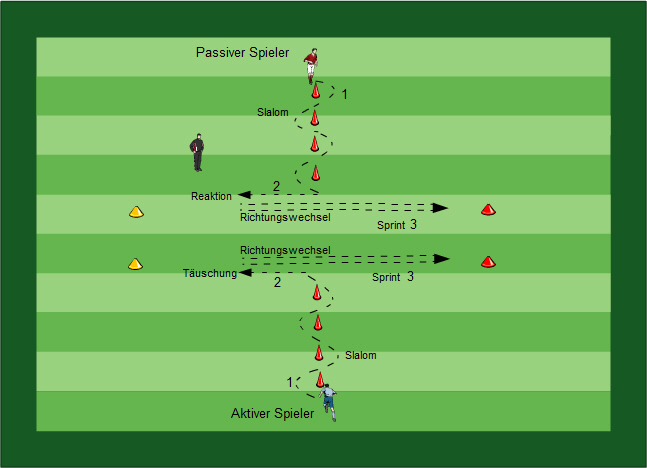 Koordination Sprint Fußball Übungen für dein Fußballtraining - Methodische Reihe: Koordination, Sprint, Aktions- und Bewegungsschnelligkeit mit/ohne Ball, Torschuss