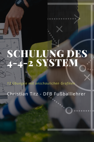 Schulung des 4-4-2 System im Fußball